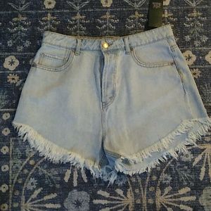 NWT high rise jean shorts